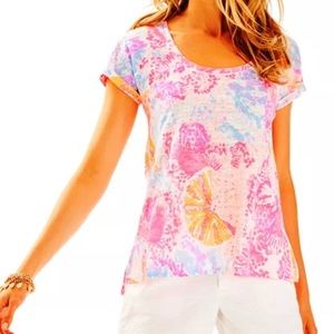 Lilly Pulitzer Irana linen top